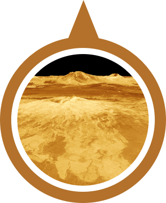 Planet venus surface geology